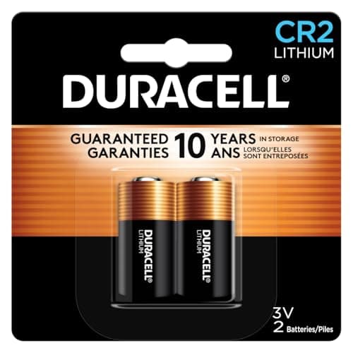 Duracell CR2 3V Lithium Battery, 2 Count (Pack of 1), CR2 Battery Lithium, High Power, Long-Lasting for Video and Photo Cameras, Lighting Equipment, and More