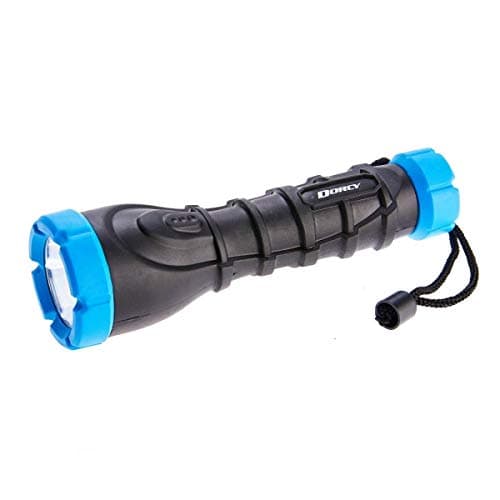 Dorcy 120-Lumen Weather Resistant LED Flashlight with Non-Slip Grip and Nylon Lanyard, Assorted Colors (41-2958)